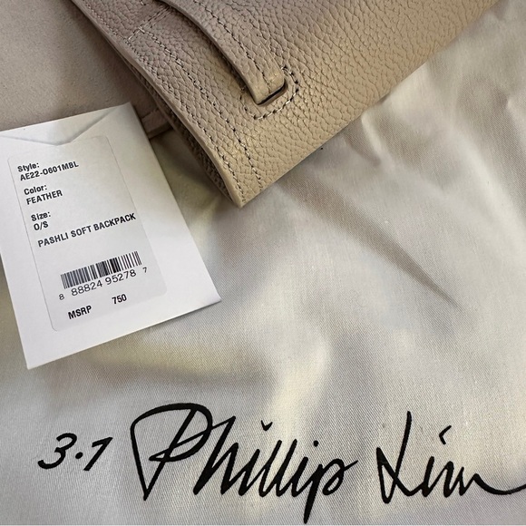 3.1 phillip lim cream leather pashli backpack 3.1 Phillip Lim Cream Leather Backpack with Structured Design